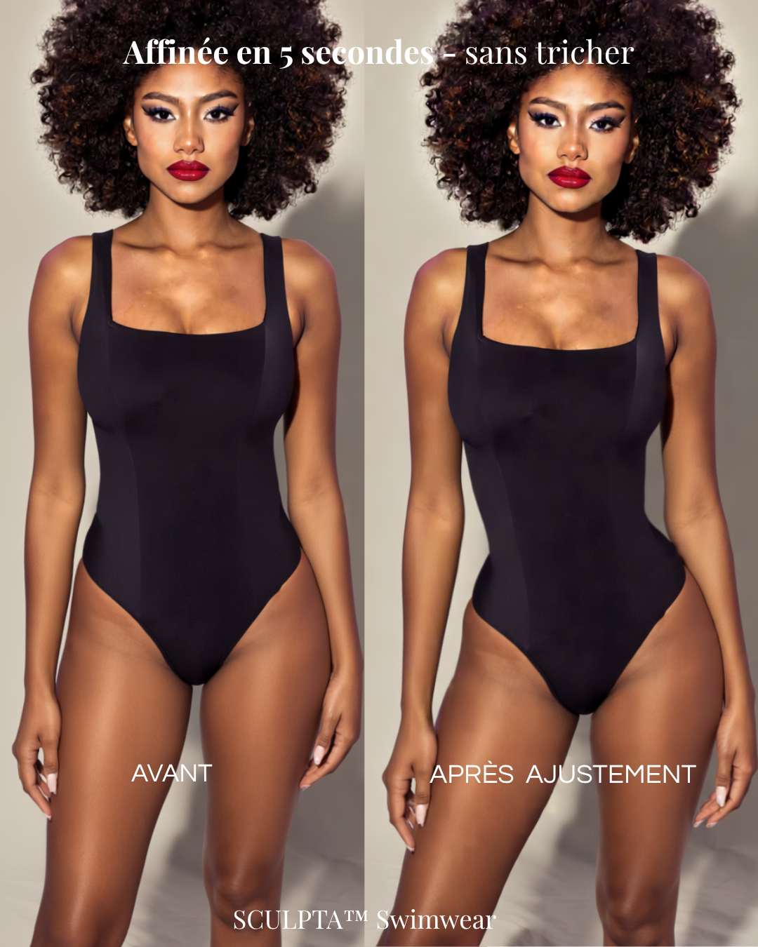 SCULPTA PURE - Maillot sculptant à dos lacé