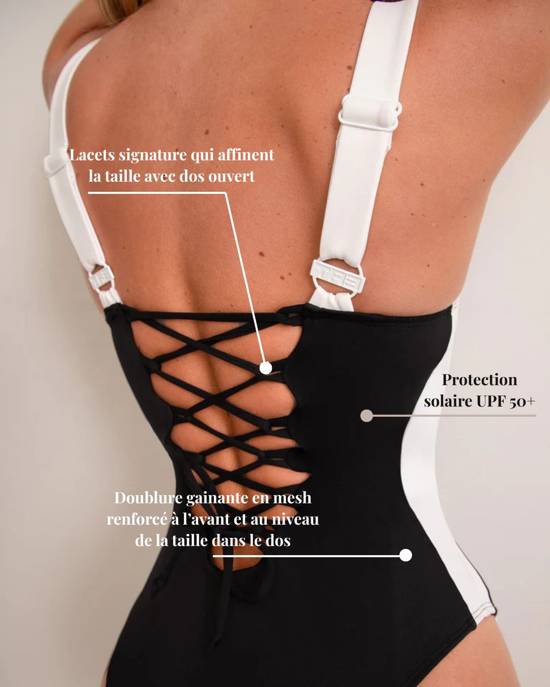 SCULPTA LIFT - Maillot sculptant à lacets push-up