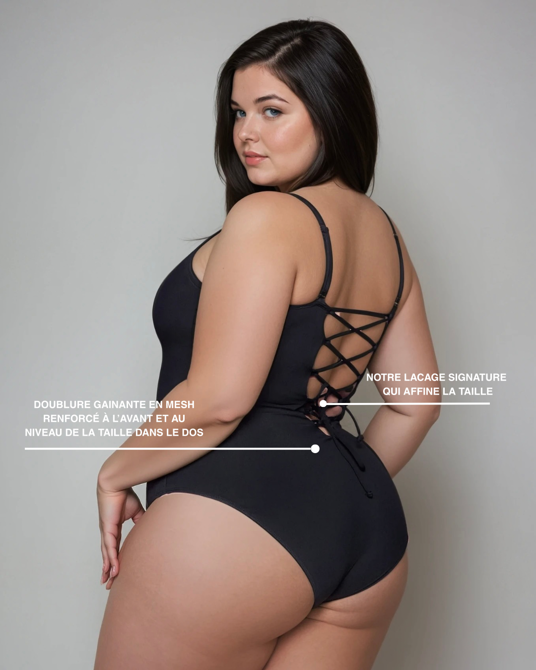 Sculpta Plunge - Maillot de bain gainant à lacets