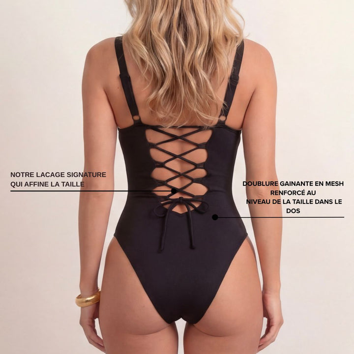 Sculpta Plunge - Maillot de bain gainant à lacets