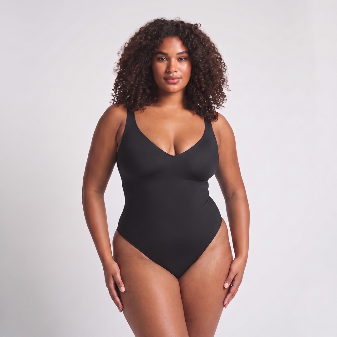 Sculpta Plunge — body décolleté V, effet sablier