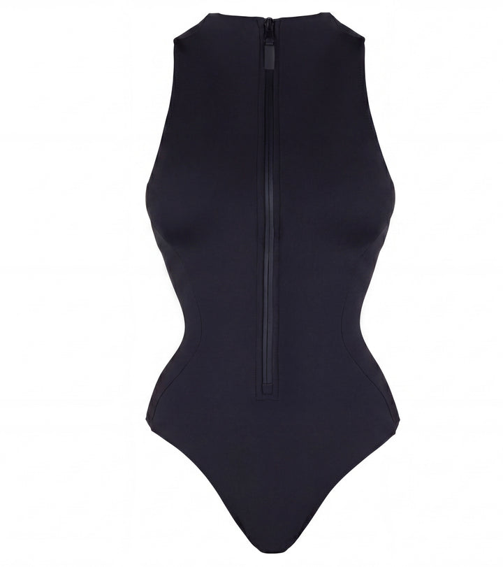 Maillot gainant ZIP — ventre plat et décolleté ajustable