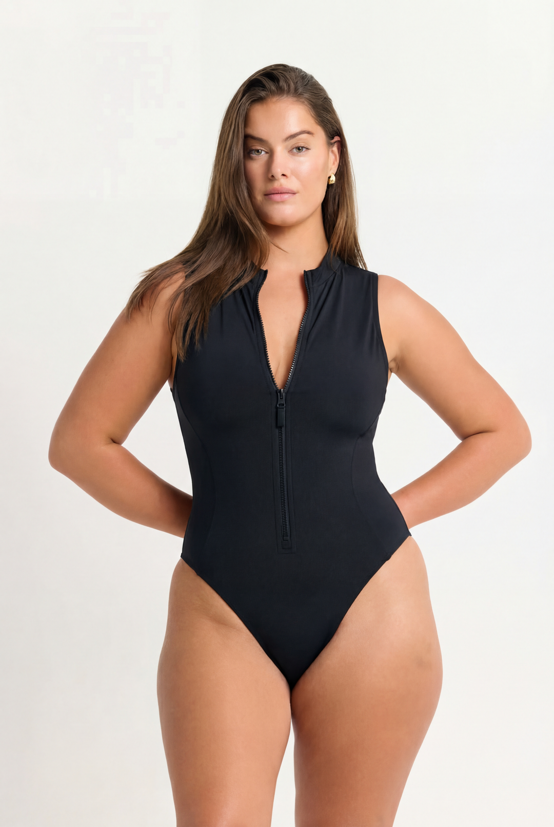 SCULPTA ZIP - Maillot de bain gainant push-up avec zip.